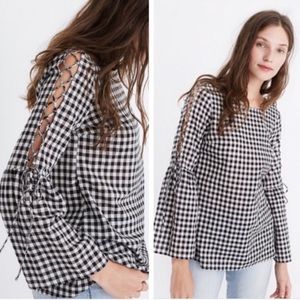 Madewell gingham plaid top
